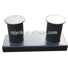 Double bollards en acier inoxydable